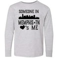 thumbnail image 3 of Inktastic Memphis Tennessee Someone Loves Me Skyline Long Sleeve Youth T-Shirt, 3 of 5