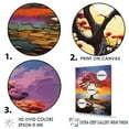 thumbnail image 3 of Designart "Rainbow Colored Baobabs III" Tree Baobab Canvas Wall Art, 3 of 7