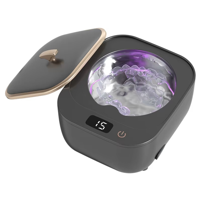 Ultrasonic Denture Cleaning Machine for Dental Retainer Aligner Jewelry Cleaner Ultrasound Cleaning Machine US Plug A