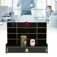 thumbnail image 4 of Tabletop Storage Cabinet, Wooden Desk Organizer Large Capacity   With Multiple Compartments For Home Kitchen For Office Accessory Stationery Black, 4 of 8