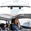 thumbnail image 4 of shiyou-Rear View Mirror, Panoramic Car Rearview Mirror Universal Interior Clip On Rear View Mirror to Reduce Blind Spot – Wide Angle – For Car SUV Trucks – Clear, 4 of 4