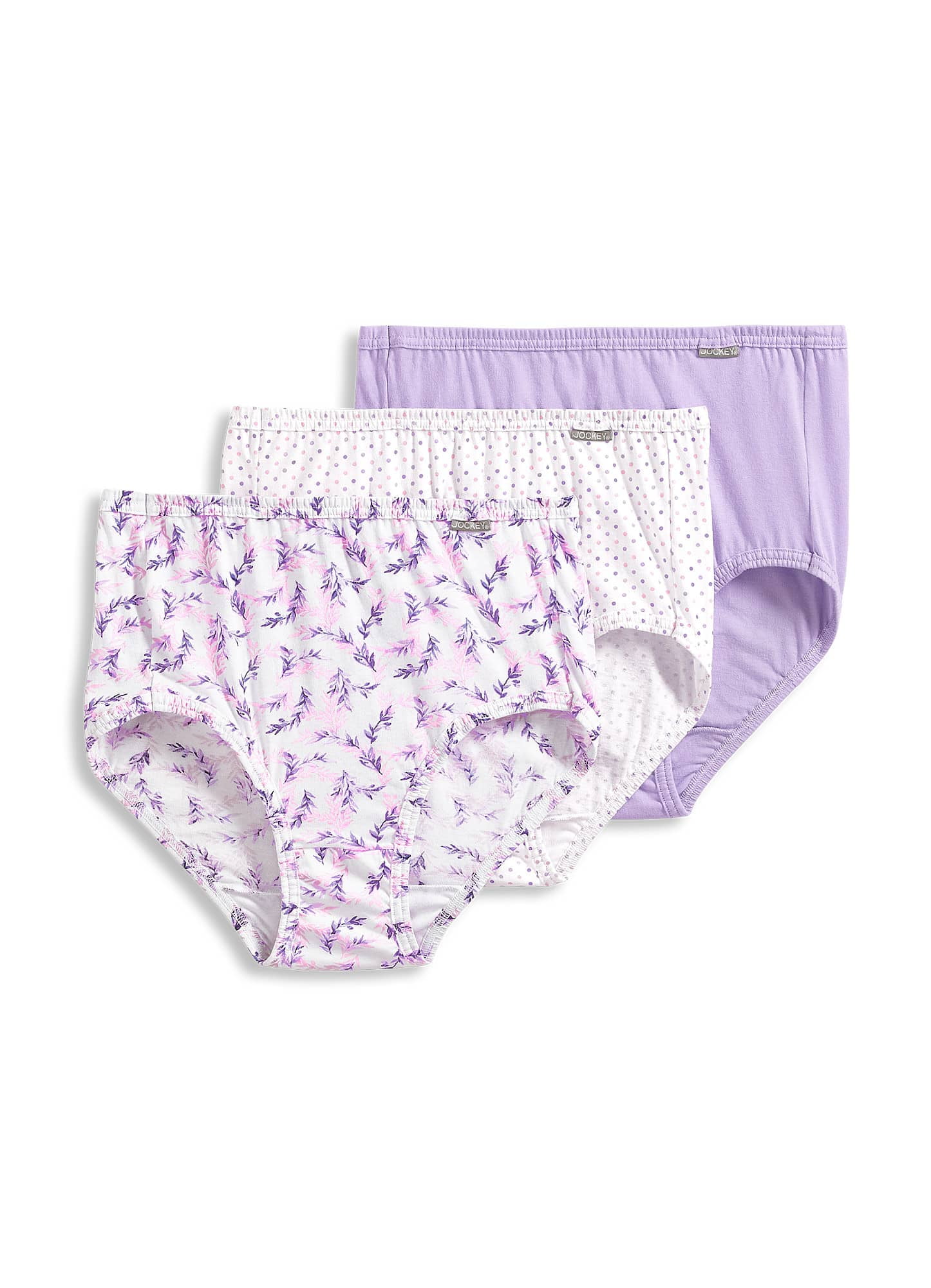 Jockey Womens Plus Size Elance Brief 3 Pack Underwear Briefs 100% cotton - Walmart.com
