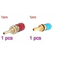 thumbnail image 1 of 2pcs Welding Torch Quick Connector Water Cooled and Air Adapter TIG Welding Torch Metal Connector φ6 Blue Red, 1 of 9
