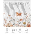 thumbnail image 7 of Pink Flower Bed Skirt California King Size 16" Drop Watercolor Butterfly Wildflower Vintage Plant Ruffled Wrap Around Bed Skirts Adjustable Elastic Bedskirt Dust Ruffle for California King Size Bed, 7 of 7