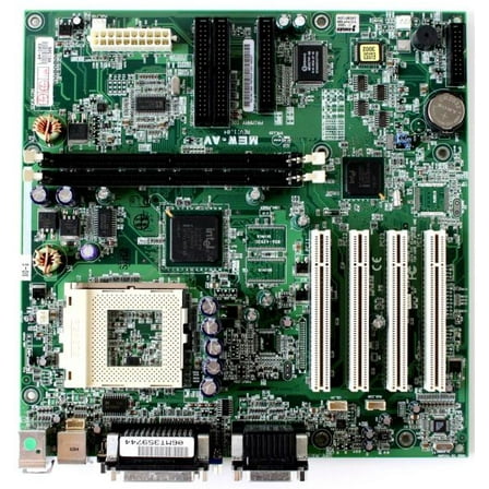 Motherboard, asus mew-av intel i810 celeron skt 370 atx rev1.04
