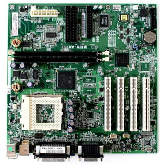 Motherboard, asus mew-av intel i810 celeron skt 370 atx rev1.04
