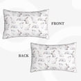 thumbnail image 2 of Fuzoiu Rabbit Eating Print Fuzzy Pillowcases, Super Soft Pillow Case Cover with Zipper for Bedroom, Sofa, Couch,Cozy Pillow Shams for All Seasons-20"x30", 2 of 6