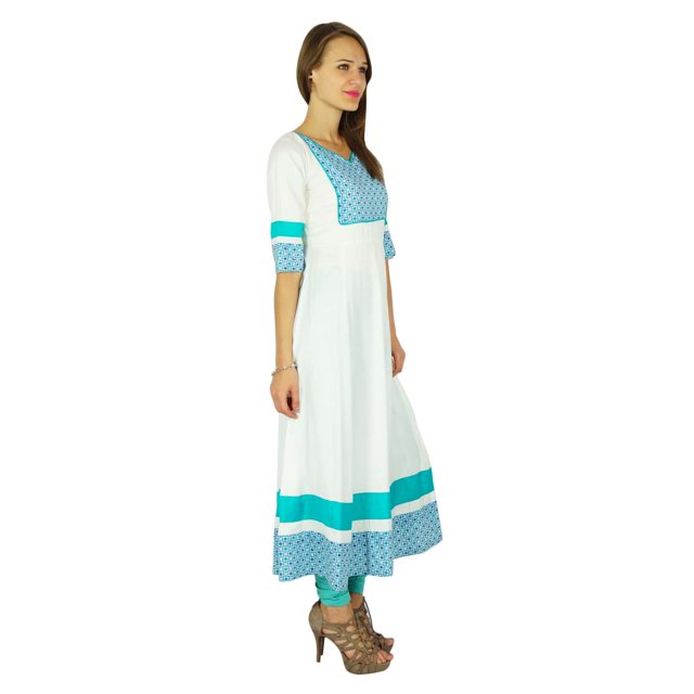 Phagun Kurta Bollywood Indienne de Designer pour Femmes Kurti Ethnique Tunique en Coton Robe