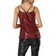 thumbnail image 3 of Camiseta sin mangas de lentejuelas INSPIRE CHIC para mujer, brillante, para fiesta en club, disco, top de brillo, M rojo, 3 of 6
