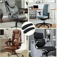 thumbnail image 3 of GIXUSIL Office Chair Armrest Covers, Removable Arm Rest Covering, Elastic Chair Armrest Covers, Office Seat Hand Rest Protector, Arm Covers Protectors for Office Chair(2 Pcs, Black), 3 of 7