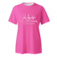 thumbnail image 4 of TSADFHJI Hauts pour Femme Manches Longues T-Shirt Imprimé Cancer pour Femmes T-Shirt de Publicité Internationale Lune T-Shirt à Manches Courtes m, 4 of 5