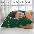 thumbnail image 5 of St. Patrick's Day Pillow Covers King, Green Shamrock Rainbow Gold Coin Simple Soft Brushed Microfiber Breathable Throw Pillow Covers, Decorative Pillowcase with Zipper for Couch Sofa Bedroom 20"x36", 5 of 9