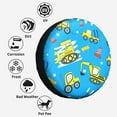 thumbnail image 6 of Kdxio Cute Car Cartoon for Tire Cover Wheel Protectors Tyre Covers Weatherproof Wheel Covers Universal Fit for Trailer Rv SUV Truck Camper Travel Trailers 17 inch, 6 of 8