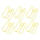thumbnail image 4 of 100 clips de papel de metal multifuncionales para notas de papel, clips portátiles de oficina para documentos, color amarillo, 4 of 5