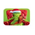 thumbnail image 1 of Felpudo de Navidad para exteriores con el Grinch: felpudo antideslizante y lavable con parte trasera de goma, ideal para uso en interiores y exteriores durante las vacaciones de invierno. Felpudo de N, 1 of 2