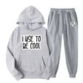 thumbnail image 1 of TIMIFIS Ensemble de Survêtement pour Hommes 2 Pcs à Capuche, Chandail Décontracté pour Course Jogging Sport Automne P, 1 of 8
