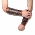 thumbnail image 6 of AlevRam 2-Pack Viking Bracers for Adults, Adjustable PU Faux Leather Medieval Arm Guards, Knight Gauntlet for Cosplay Costume, 6 of 6