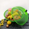 thumbnail image 6 of Fruit Basket with Lid Mesh, Apple Shaped Fruit Bowl Cover, Protective Holder Countertop Metal Wire Against Flies, Reusable Strainer for Gift Restaurant Kitchen Food Vegetable (Green/1 Pcs), 6 of 8