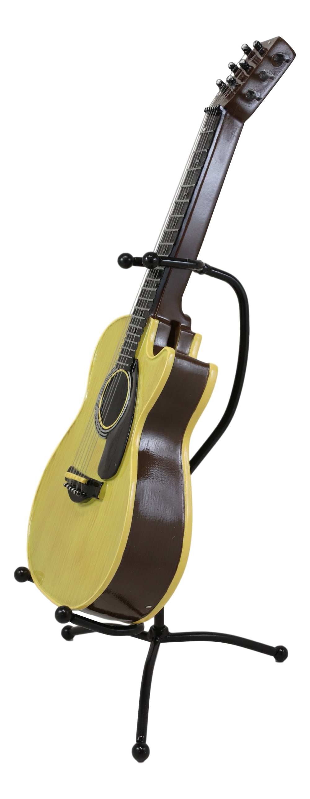 14" New ACOUSTIC Western GUITAR Savings Piggy Coin BANK w/ Stand FREE SHIPPING! 