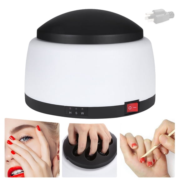 Electric Steam Nail Remover (Us Plug) - Nail Polish Remover Machine, Portable Fast Gel Polish Remover Machine Nail Bulid Gel Removal Steamer Nail Tool for Home Salon Beauty Us Plug Makeup Organizers