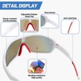 thumbnail image 4 of Gafas de ciclismo polarizadas para hombre y mujer, gafas deportivas para bicicleta de montaña, antiuv400, con 5 lentes intercambiables ER, 4 of 5