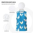 thumbnail image 3 of Naloa Cartoon Chicken Basketball Jersey Reversible Men's Mesh Athletic Sports Shirts Training Practice S-4XLMedium, 3 of 6