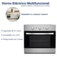thumbnail image 2 of Bluelander Horno Empotrable Gas LP, Puerta de Vidrio Doble, Control de Temporizador Ajustable, Fácil Instalación y Mantenimiento, Horno para Pizza de Gas, Acero Inoxidable, Parilla Metálica, 2 of 5