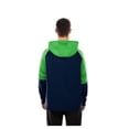 thumbnail image 5 of Men's New Era  College Navy Seattle Seahawks Combine Authentic Color Block Raglan Pullover Hoodie, 5 of 5