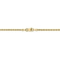 thumbnail image 4 of 14k Yellow Gold 1.75mm Diamond Cut Solid Rope Chain w/ Lobster Clasp 24", 4 of 5