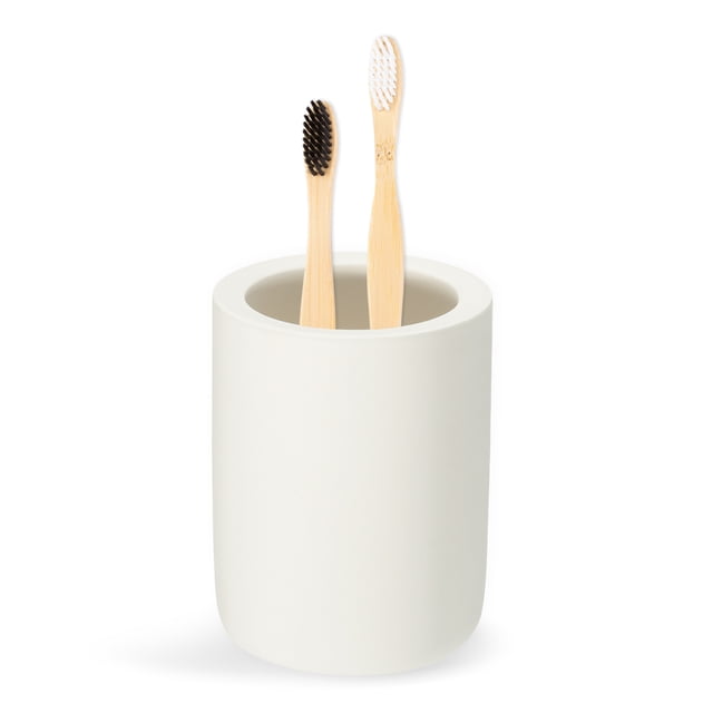 Soporte para Cepillos de Dientes Unique Bargains Organizador de Baño de Diatomita Soporte para Cepillos de Dientes y Pasta de Dientes Taza de Almacenamiento para Lavabo Beige 1Pc