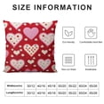 thumbnail image 5 of Nawypu  Valentines Day Throw Pillow Covers Love Heart Couples Decorations Cushion Covers Home Decor for Couch Girlfriend Sofa Bedroom, White Red, 5 of 5