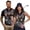 USA Eagle Vintage Flag, variant on HUIACONG Couples 4th of July Shirts Sleeveless Golf Tops for Women Breathable Mens Short Sleeve Golf Shirt 1/4 Zip Moisture Wicking Quick Dry Lightweight Outdoor Sports Wear Man S