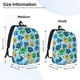 thumbnail image 2 of Disketp Cartoon Monster print Canvas Backpack Lightweight Travel Daypack Student Rucksack Laptop Backpack-Small, 2 of 5