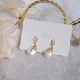 thumbnail image 3 of Elegant Bohemia Women Pearl Earrings Luxury Zirconia Stud Earring Wedding Jewelry for Bridal Christmas Gift, 3 of 3