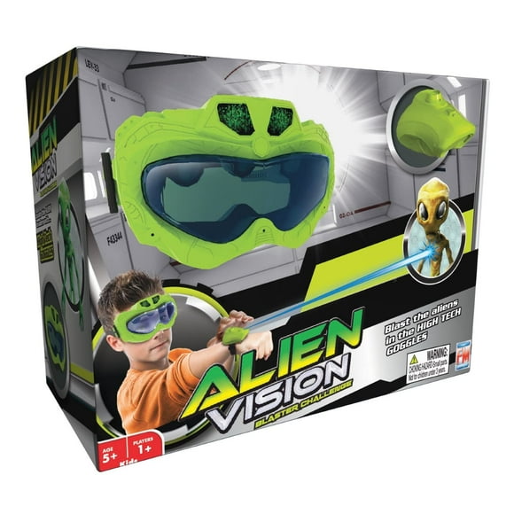 Fotorama Alien Vision Action Game New Version Shoot Roaring Aliens Wrist Blaster Space Goggles Indoor Outdoor & Dark Play Hand-Eye Coordination Motor Skills Fun Challenging Games for Kids