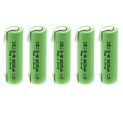 5x Exell 1.2V AA Size 2200mAh NiMH Rechargeable Batteries  w/ Tabs USA SHIP