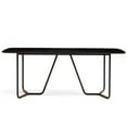 thumbnail image 4 of Sauder Boutique Veneer Top Dining Table in Black, 4 of 13