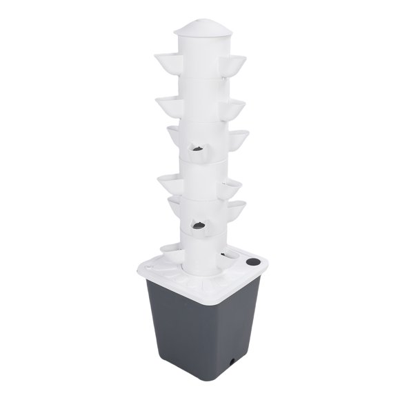 Vertical Hydroponic Growing System with 18 Holes, 10L Watertank, Space Saving Hydroponic Tower for Home, Schools