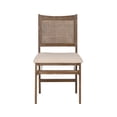 thumbnail image 2 of Powell Billberry Modern Cane Back Folding Chair, Brown/Beige, 2 of 22