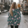 thumbnail image 3 of SCRAWLGOD Flower Oversized Hoodie for Women Pullover Sweatshirts for Women Loose Fit Long Sleeve Woman Fall Hoodies Graphic Soft Sportswear Hoodie Women Yoga Size S, 3 of 7