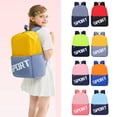 thumbnail image 3 of Color Block Sport Print Backpack Lightweight Waterproof Casual School Bookbag For Elementary Daily Travel Outdoor for Ages 5rd 5th 7th 9th, 3 of 7