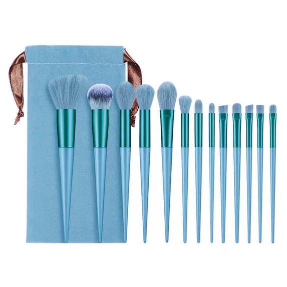Beginners Makeup Brush Set Full Soft Blush High-Gloss Makeup Brush With Storage Bag 13Pcs Portable Beauty Tools