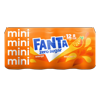 Fanta Zero Sugar Orange Fruit Soda Pop, 8 fl oz, 12 Pack Aluminum Cans