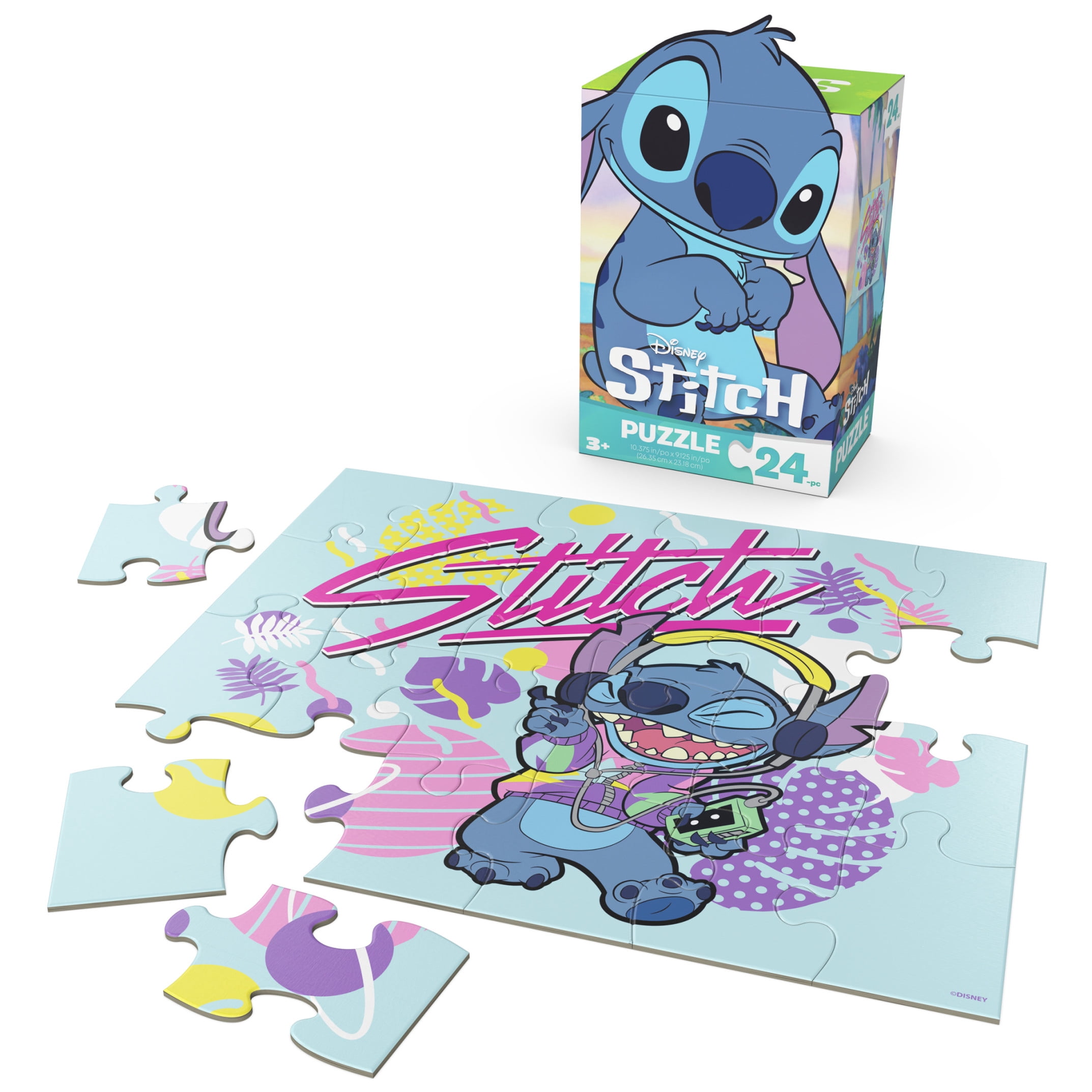 Spin Master Games, Disney's Lilo & Stitch Puzzles, 24 Pieces, for Ages 3 and up