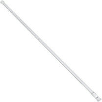 LAMIRO Telescopic Curtain Rod,Cabinet Rods Tension Rod Adjustable Plastic Curtain Rod,Extendable,No Drilling,Easily Adjustable Length(White,60-110)