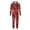 Red 1, variant on Matching Family Outfits Christmas Full Winter Zip Up Cute Print Long Sleeve Soft Sweatshirt Hooded Soft Loungewear Pjs Set,Red 2,Mom:XL