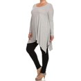 thumbnail image 3 of Women's PLUS long sleeves pretty floral print tunic top., 3 of 4