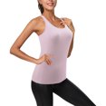 thumbnail image 3 of JYLPZYR Womens Compression Base Layer Tank Top Athletic Shirt (Pink,XXXXL), 3 of 5
