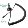 thumbnail image 2 of 3.4A Car Charger for iPhone 16/Pro/Max/Plus - Type-C Power Adapter DC Socket Extra USB Port, 2 of 5