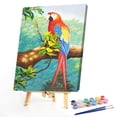 thumbnail image 1 of Cuadros Decorativos Kit de pintura al óleo de loro por números pintura acrílica DIY sobre lienzo (B1455) Tmvgtek embutido en tela, 1 of 9